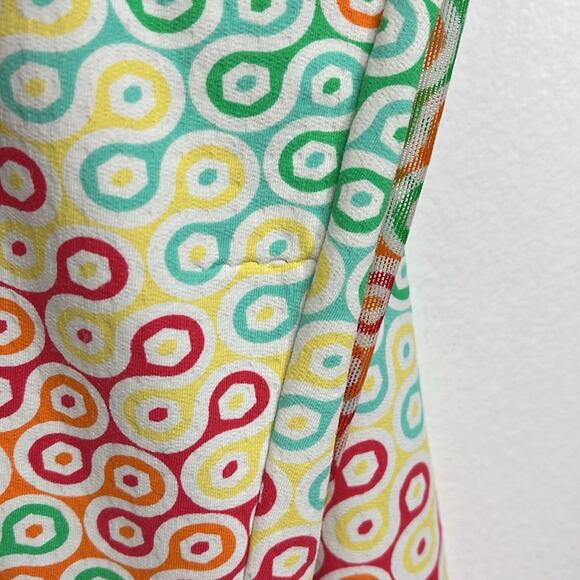 Ibkul Ribbon Candy Ventilated Mesh Quarter Zip Mock Neck Golf Tennis Shirt - L - Picture 8 of 13